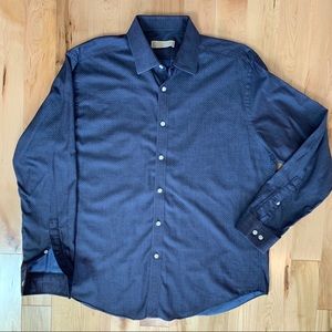 Michael Kors Sim-Fit Polka Dot Cotton Shirt